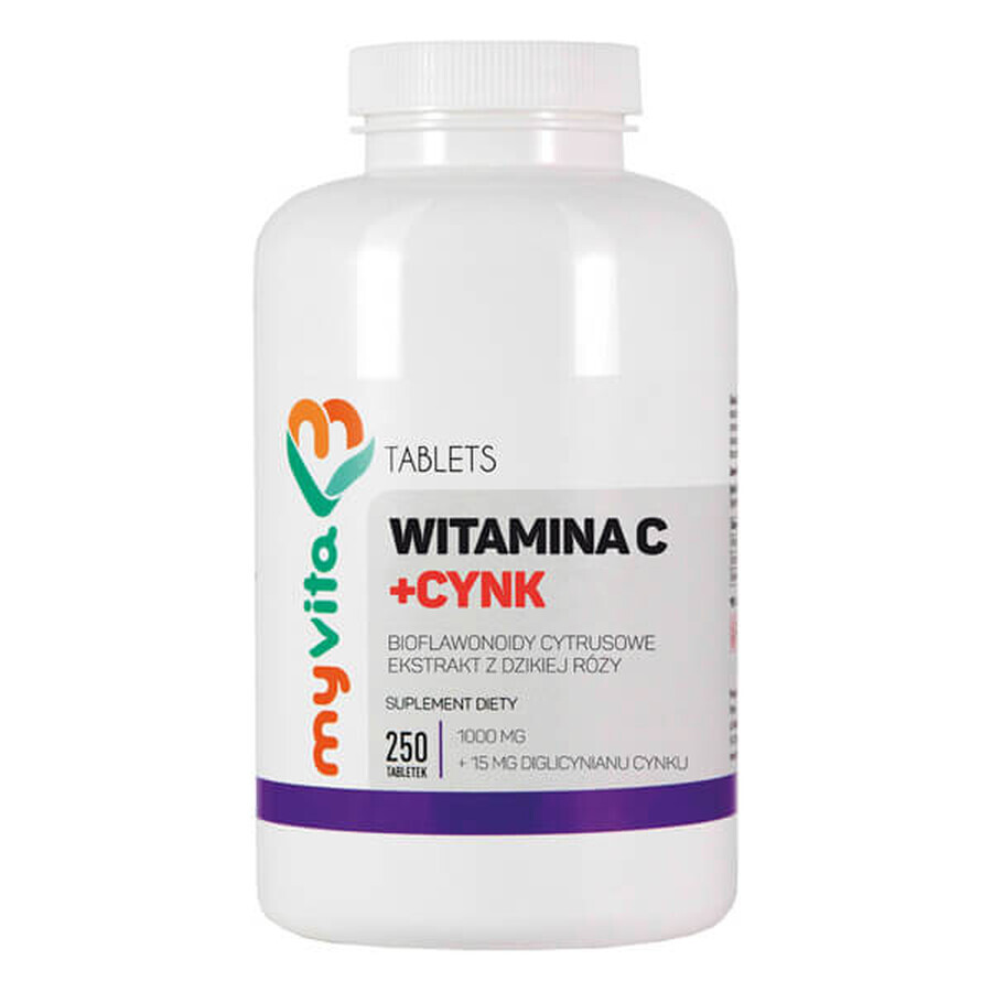 MyVita, Vitamine C + zinc, 250 comprimés