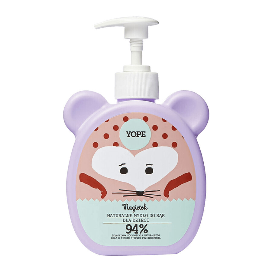 Yope Marigold, savon naturel pour les mains des enfants de plus de 3 ans, 400 ml