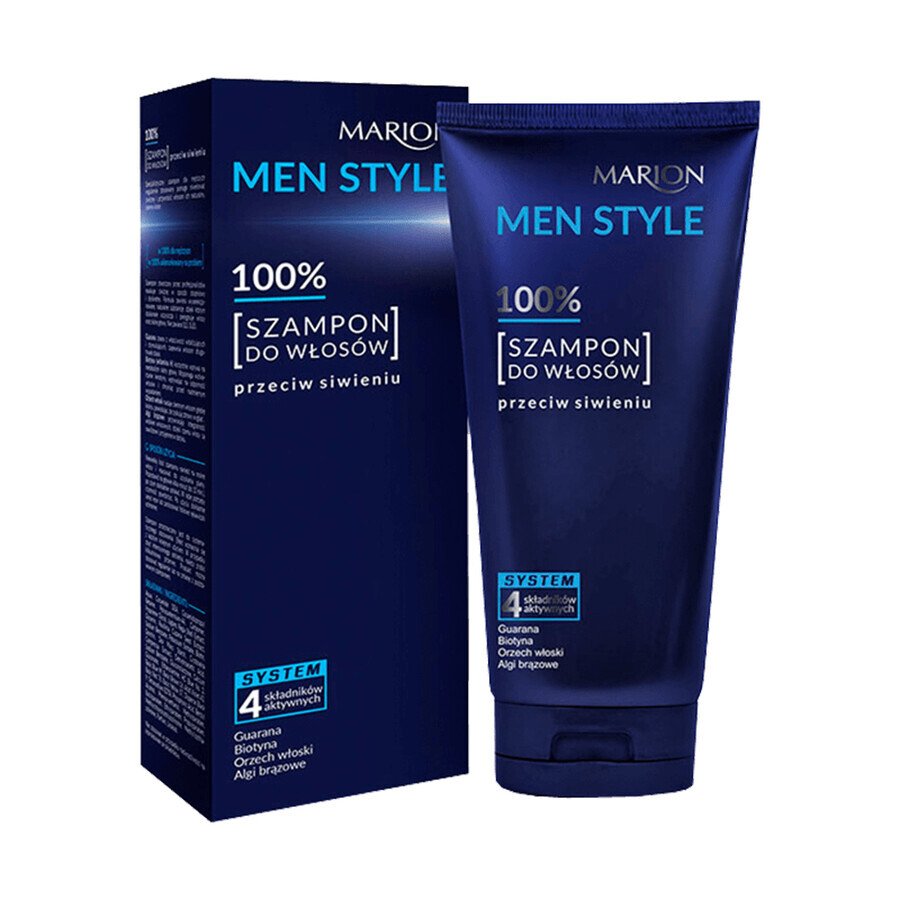 Marion Men Style, shampooing 100% anti-gris, 150 g