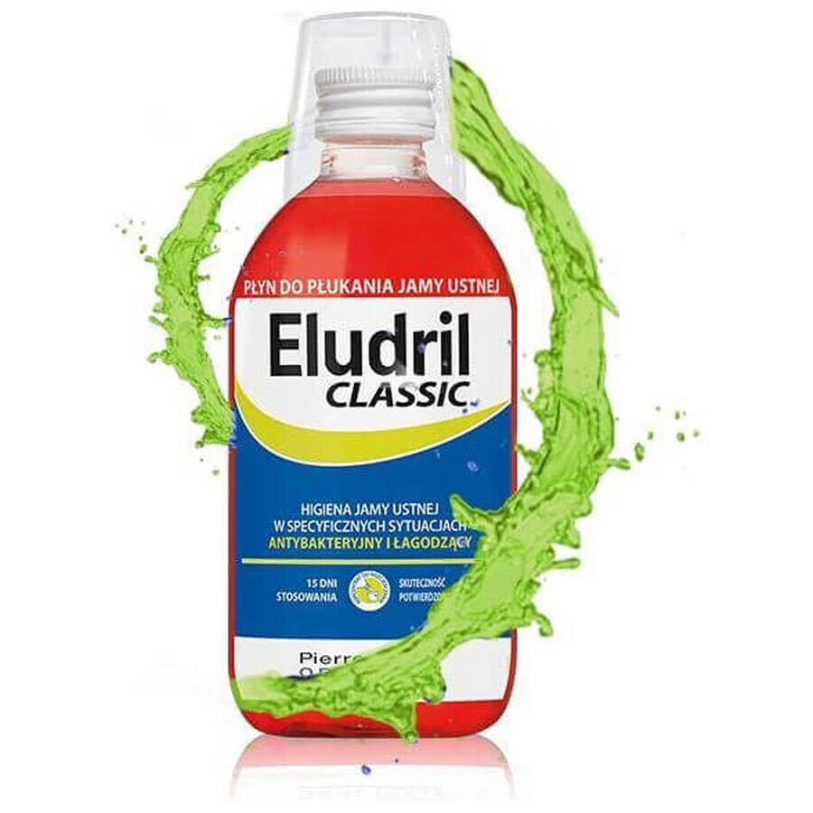 Eludril Classic, bain de bouche, 500 ml