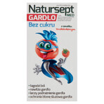 Natursept Med Throat, sucettes sans sucre, goût fraise, plus de 3 ans, 6 pièces