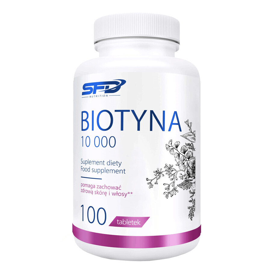 SFD Biotin 10,000, 100 tablets