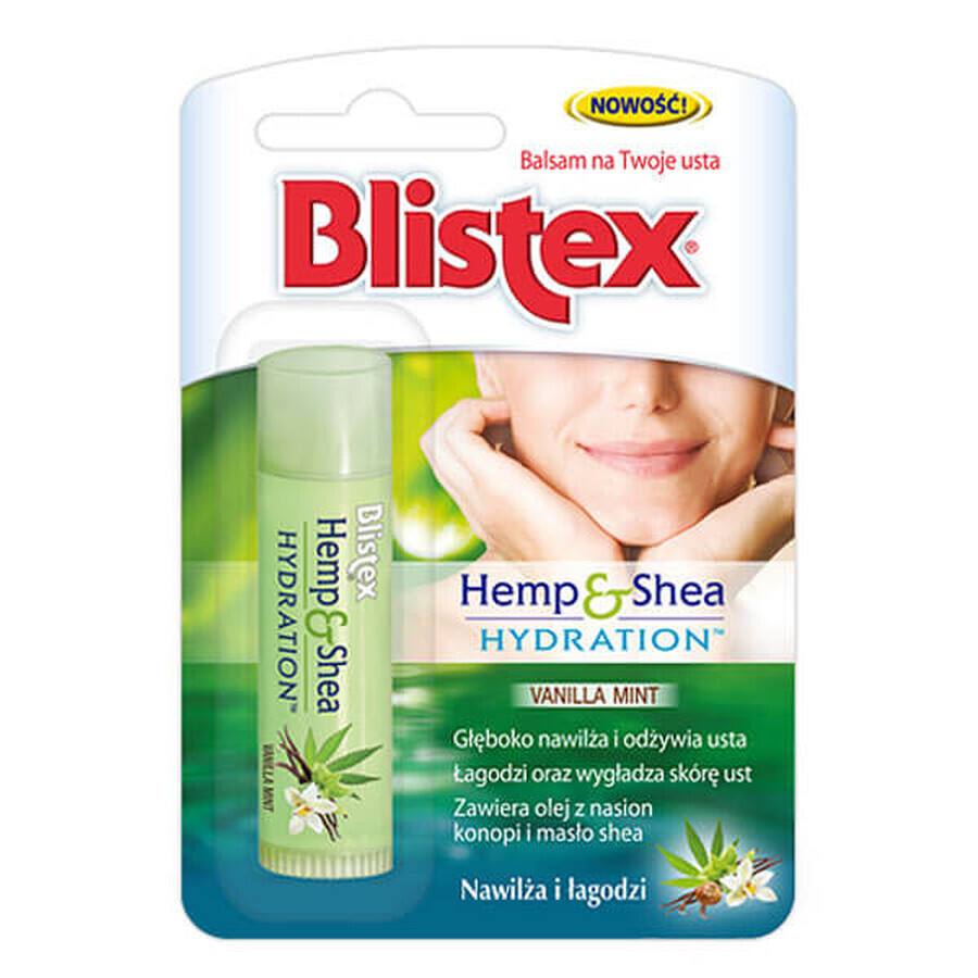 Blistex Hemp & Shea Hydration, baume à lèvres, 4.25 g