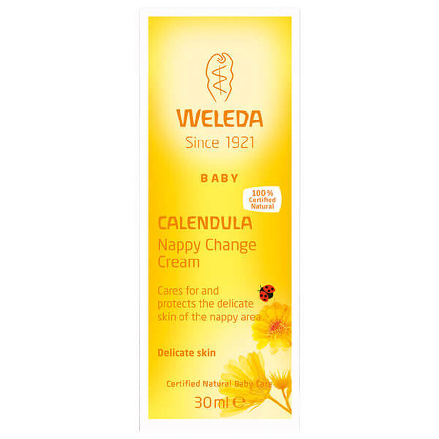 Weleda Calendula, crème anti-brûlure, calendula, 30 ml