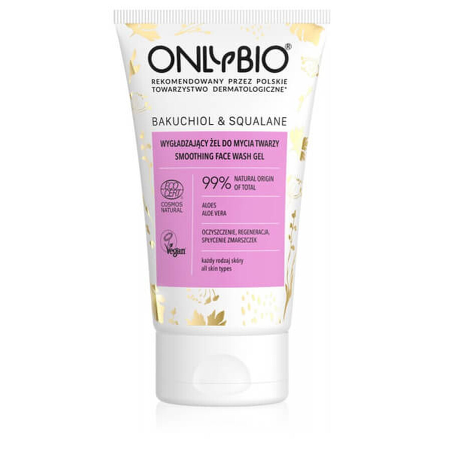 OnlyBio Bakuchiol & Squalane, gel limpiador facial suavizante, 150 ml