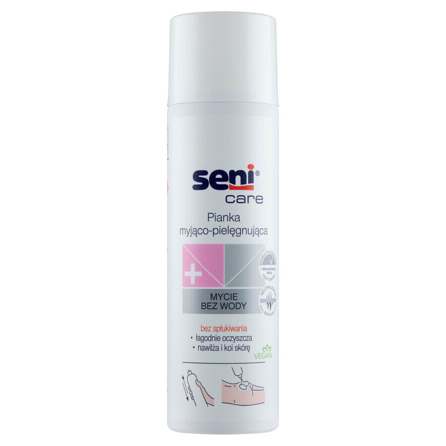 Seni Care, gel douche et mousse de soin, sans eau, 500 ml