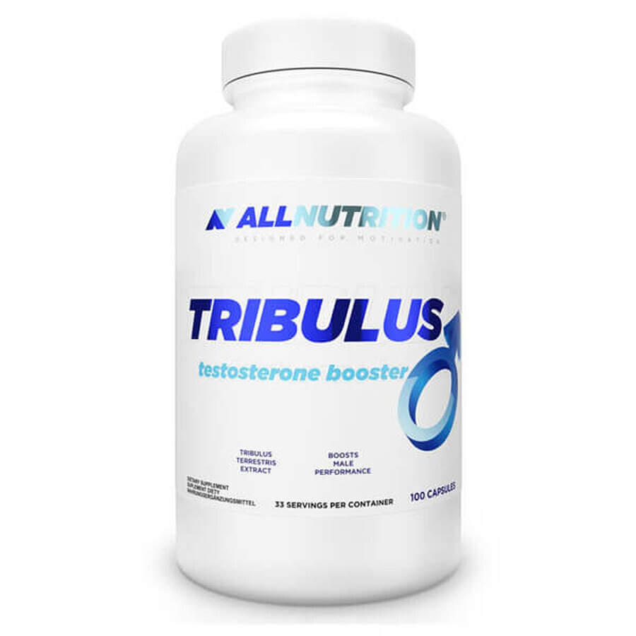 Allnutrition Tribulus Testosterone Booster, macis, 100 gélules