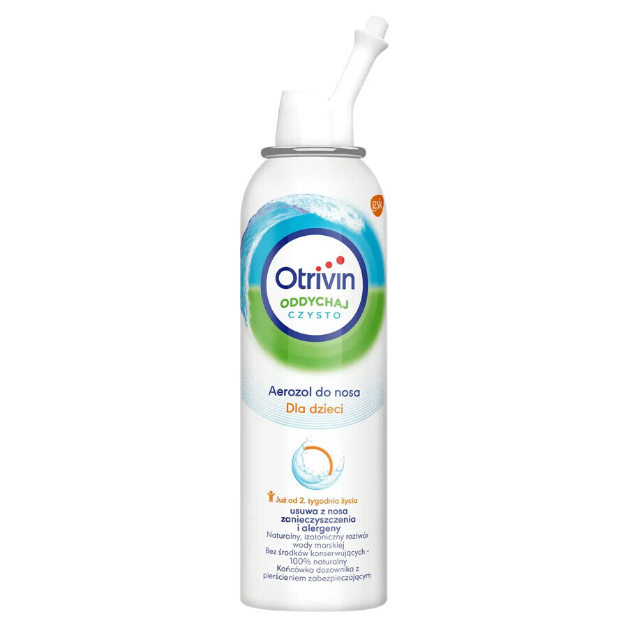 Otrivin Breathe Clean, spray nazal pentru copii de la 2 săptămâni, 100 ml