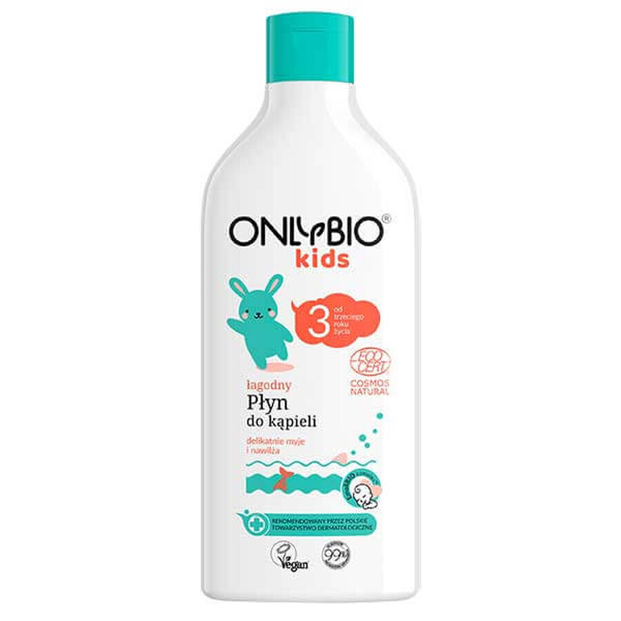 OnlyBio Kids, lotion de bain douce pour les enfants à partir de 3 ans, 500 ml