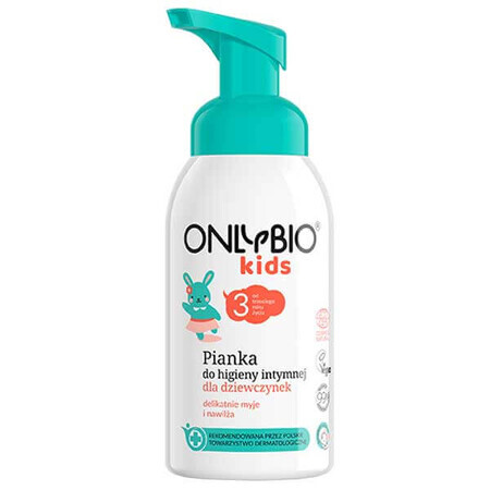 OnlyBio Kids, Intimhygieneschaum für Mädchen ab 3 Jahren, 300 ml