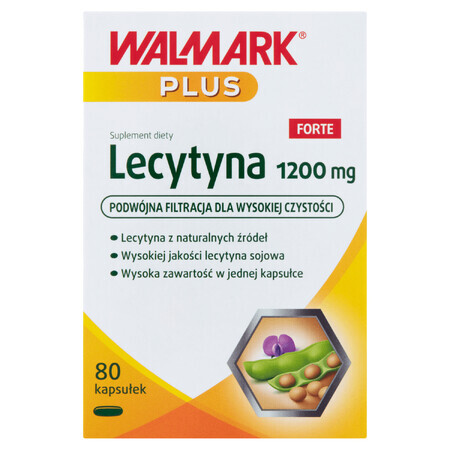 Walmark Plus Lécithine 1200 mg Forte, 80 gélules