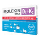 Molekin D3 + K2 Max, 30 comprim&#233;s pellicul&#233;s