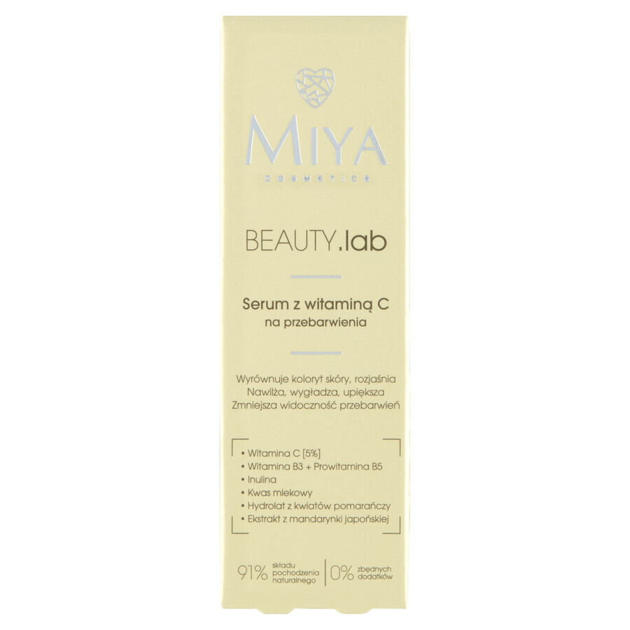 Miya BEAUTY.lab, Sérum à la vitamine C pour l'hyperpigmentation, 30 ml