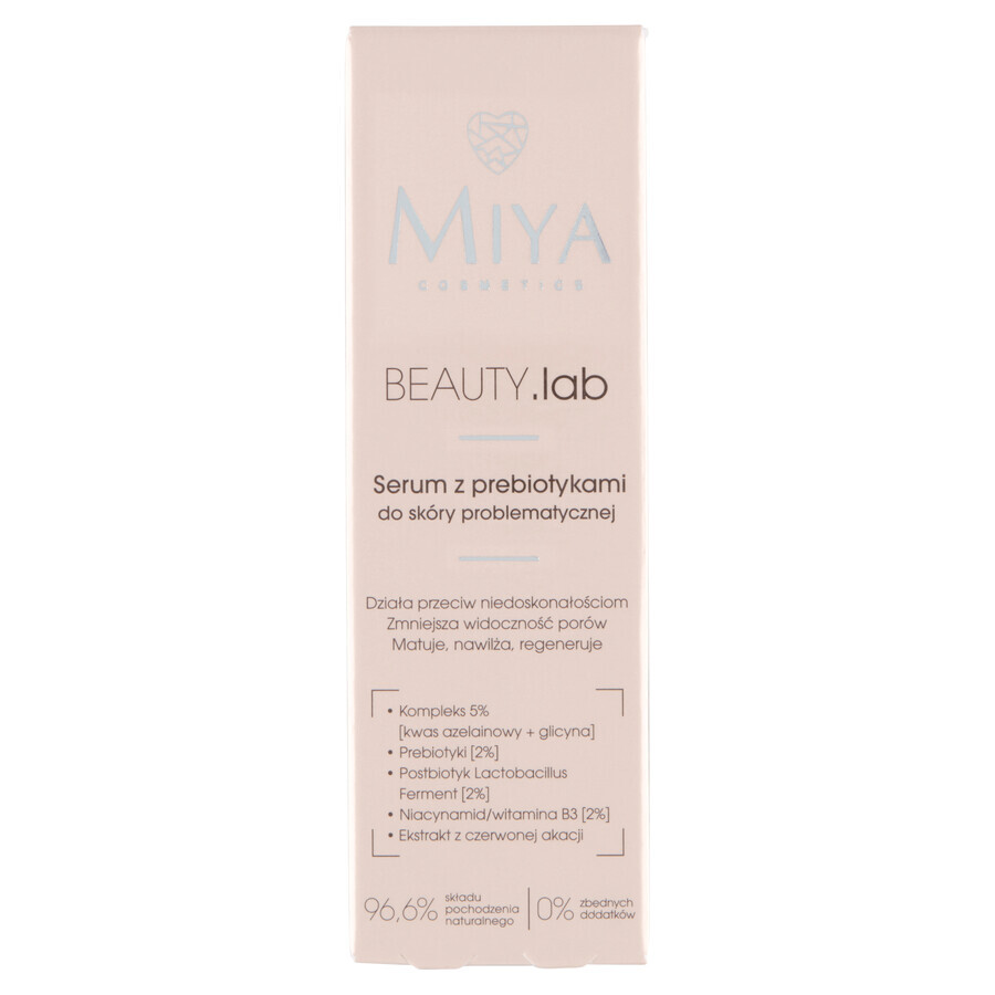 Miya BEAUTY.lab, sérum aux prébiotiques pour les peaux à problèmes, 30 ml