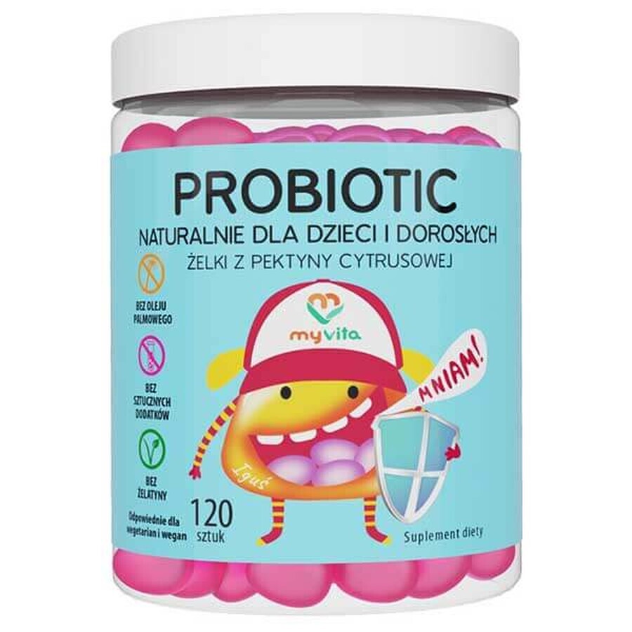 MyVita Probiotic, bonbons naturels pour enfants et adultes, 120 pièces