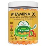 MyVita Vitamine D3, bonbons gélifiés naturels pour enfants et adultes, 60 pièces