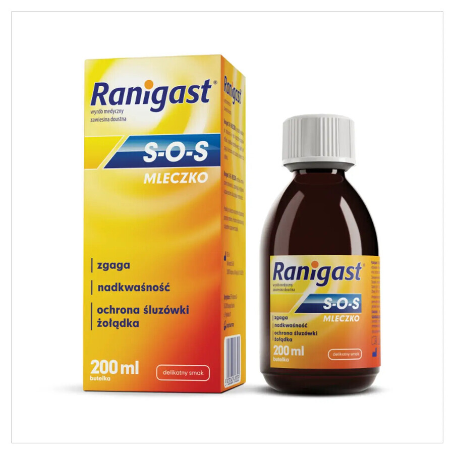 Ranigast SOS Milk, suspension orale, 200 ml