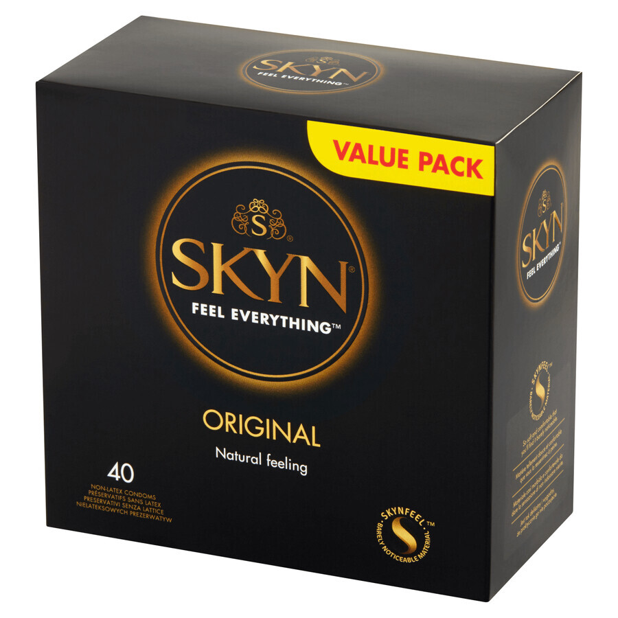 Unimil Skyn Original, préservatifs non-latex, 40 pièces