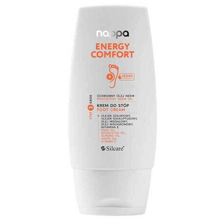 Silcare Nappa Energy Comfort, crème pour les pieds à l'huile de neem protectrice, 100 ml