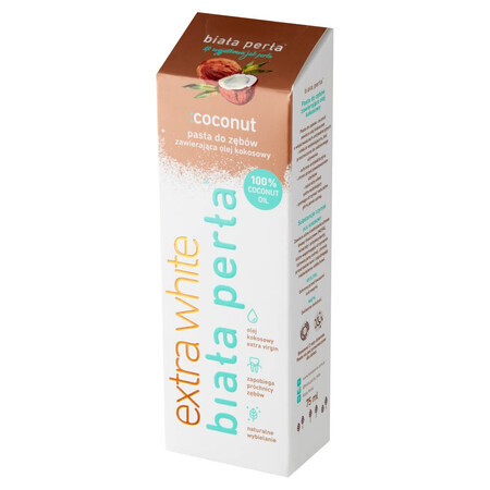 White Pearl Extra White, dentifrice blanchissant, noix de coco, 75 ml