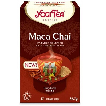 Thé Maca Chai Bio, 17 sachets, Yogi Tea