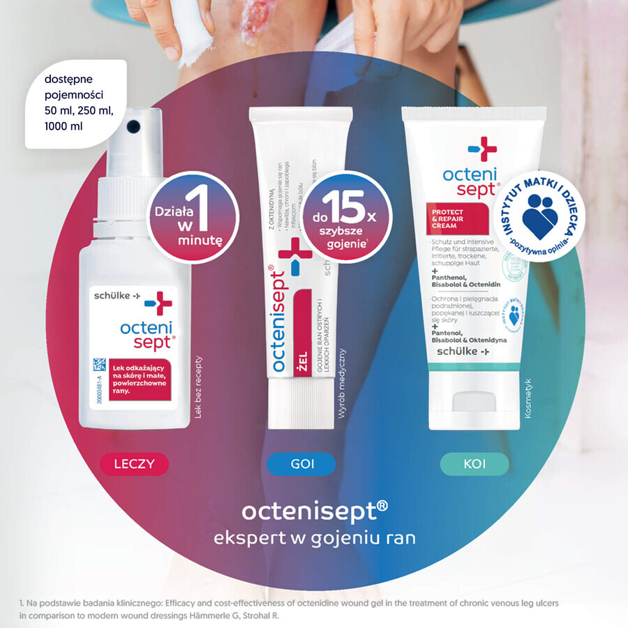 Octenisept, gel pour plaies et brûlures, 20 ml