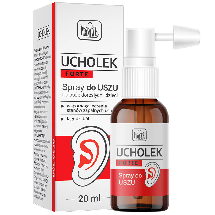 Ucholek Forte, spray ótico, 20 ml