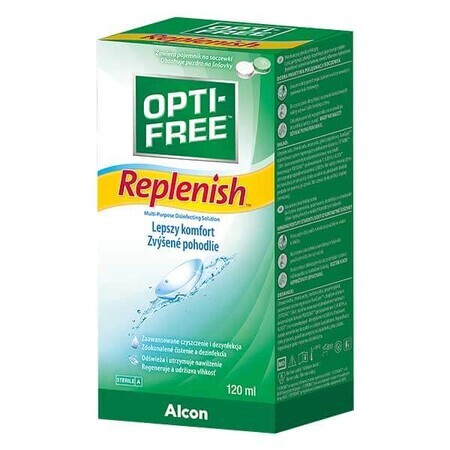 Opti-Free Replenish, solution pour lentilles, 120 ml