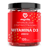 MyVita Vitamina D3 2000 UI, rulouri de jeleu, 120 bucăți