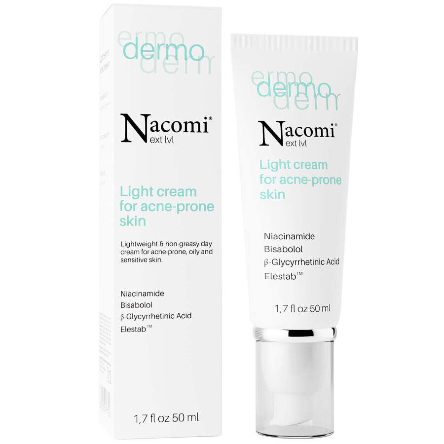 Crema Leggera per Pelle Acneica Nacomi Next Level, 50ml