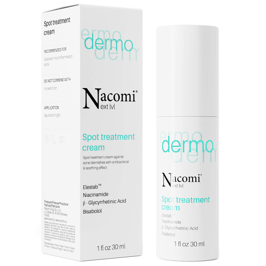 Nacomi Next Level Dermo, crème contre les imperfections, 30 ml