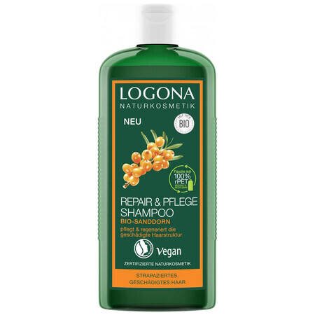 Logona Repair, Șampon regenerator de păr, cătină de mare, 250 ml