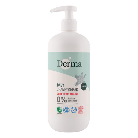 Derma Eco Baby Shampoo e sapone da bagno, 500ml