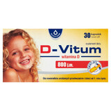 D-Vitum 800 IU, vitamine D pour les nouveau-nés prématurés et les enfants à partir de 1 an, 30 gélules détachables