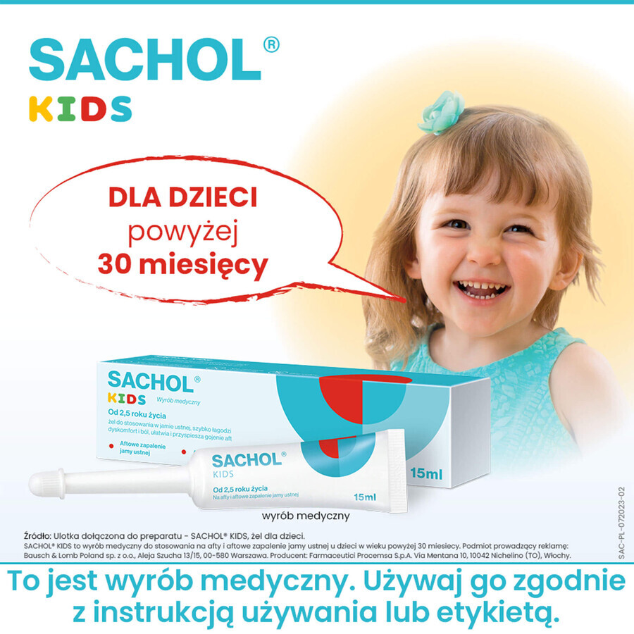 Bambini Gel Occhi Sachol 15 ml