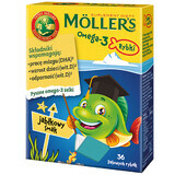 Moller's Omega-3 Jelly Fish, goût pomme, 36 pièces