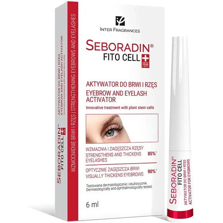 Seboradin Fito Cell, activateur de sourcils et de cils, fortifiant, 6 ml