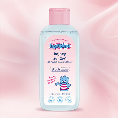 Bambino, soothing washing gel for body and hair 2in1, from the first day of life, 400 ml