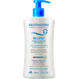 Neutraderm Relipid+, Cleansing cream with lipid restoration for face and body, sensitive, very dry and atopic skin, 400 ml