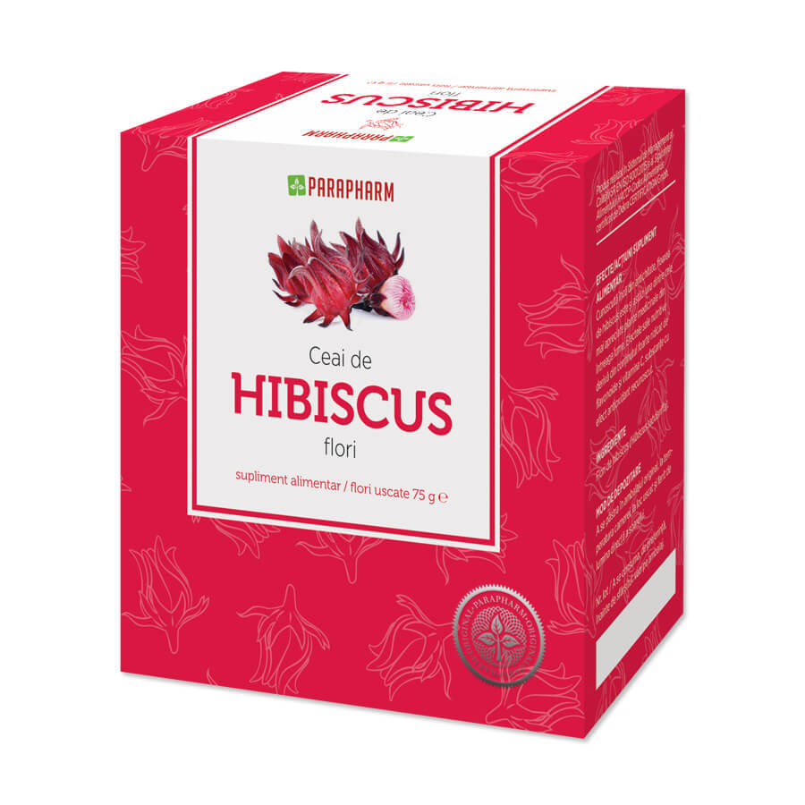 Tisane de fleurs d'hibiscus, 75g, Parapharm
