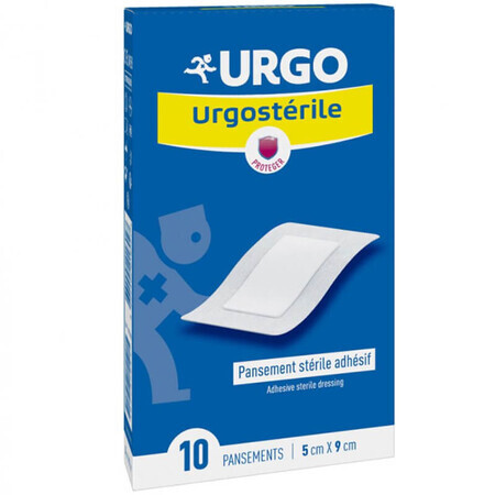 Urgo Urgosterile, pansement stérile, auto-adhésif, 5 cm x 9 cm, 10 pièces