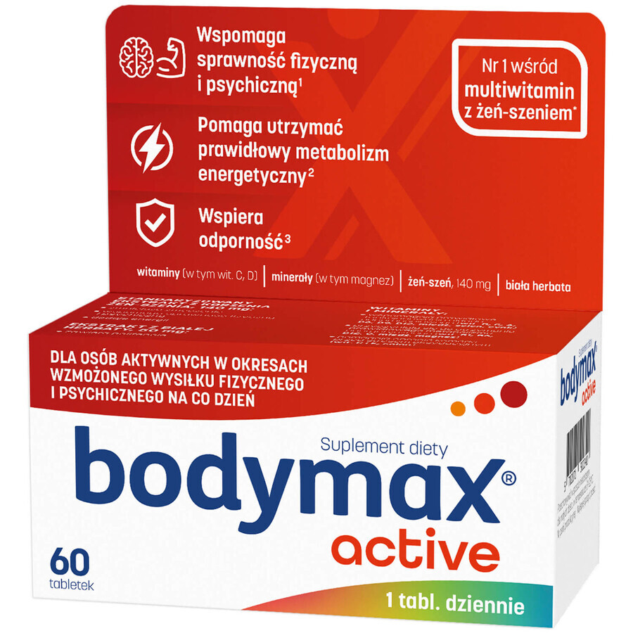 Bodymax Active, 60 comprimés