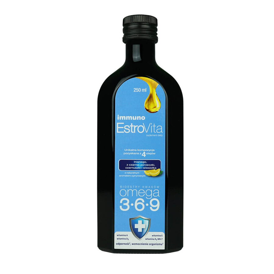 EstroVita Immuno, esters d'acides oméga 3-6-9, 250 ml