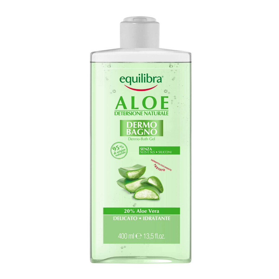 Equilibra Aloe, bath gel with aloe vera, 400 ml