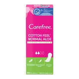 Carefree Cotton Feel Normal Aloe serviettes hygiéniques, parfum aloès, 20 pcs