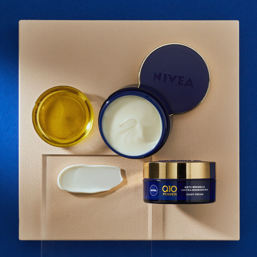 Crema Nutriente Anti-Rughe Notturna Nivea Q10 Extra Repair, 50ml