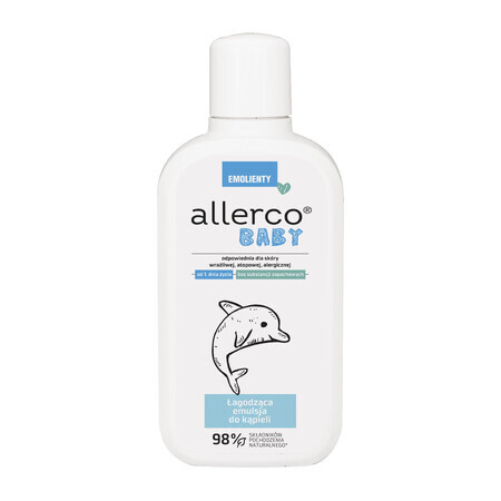 Allerco Baby Emolients, Emulsie de baie calmantă, 400 ml