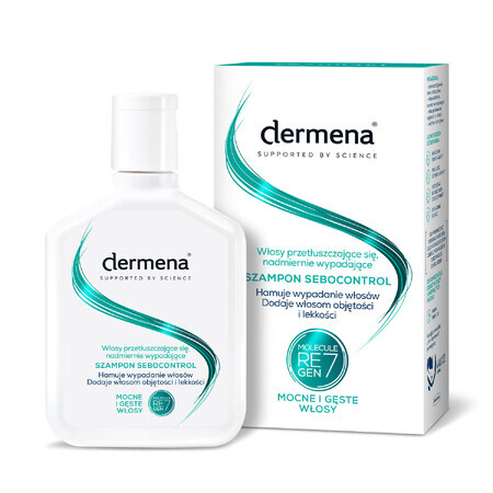 Dermena Sebocontrol, shampooing pour cheveux gras et excessivement tombants, 200 ml