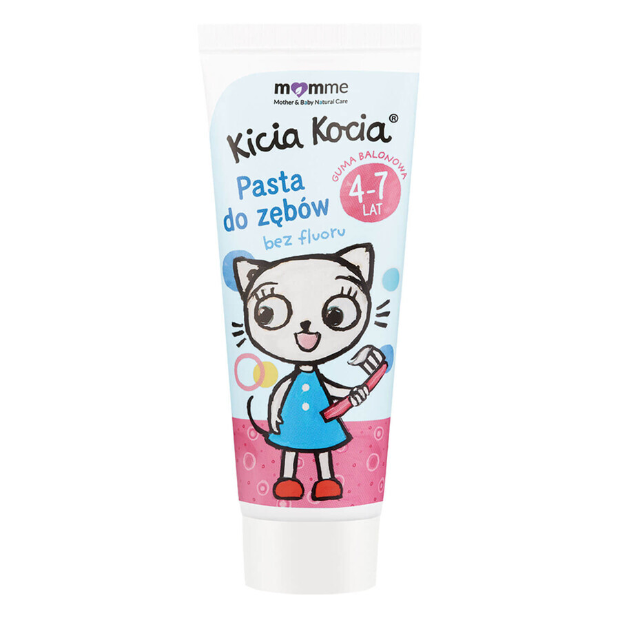 Kinder Zahncreme Bubble Gum 4-7 Jahre, 50 ml