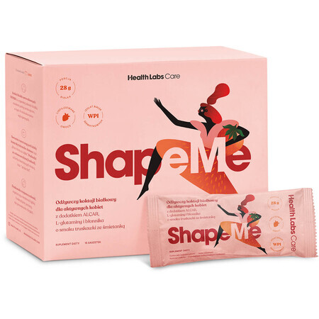 Health Labs ShapeMe, saveur fraise et crème, 15 sachets